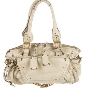 Chloe cream paddington capsule handbag medium
